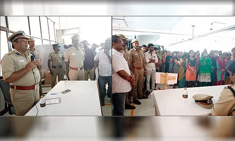 போதை பொருள் விழிப்புணர்வு நிகழ்ச்சி நடைபெற்ற காட்சி.