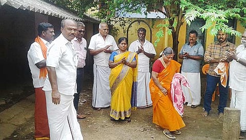 சாண்டலார் புரத்தில் புதிய கட்டிடம் கட்ட பூமிபூஜை நடைபெற்றது.