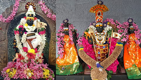 பரமத்தி வேலூர் பேட்டை முருகன், வல்லப விநாயகர் ஆலயத்தில் உள்ள வள்ளி தெய்வானை உடனாகிய கல்யாண சுப்பிரமணிய சாமி சிறப்பு அலங்காரத்தில் அருள்பாலித்த போது எடுத்த படம்.