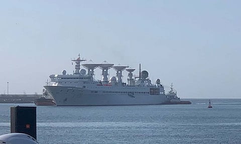 சீன உளவுக் கப்பல் இலங்கை வந்தது- அம்பாந்தோட்டை துறைமுகத்தில் 1 வாரம் நிற்கும்