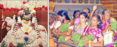 &nbsp;எட்டெழுத்து பெருமாள் கோவிலில்  கிருஷ்ணர் சிறப்பு அலங்காரத்தில் காட்சியளித்தார். இதில் திரளான பக்தர்கள் கலந்து கொண்டு சுவாமி தரிசனம் செய்தனர்.