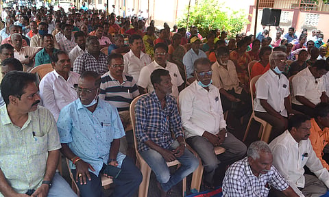 போராட்டம் நடைபெற்ற காட்சி.