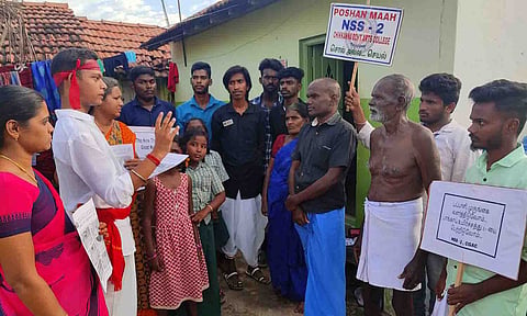 விழிப்புணர்வு நடைபெற்ற காட்சி.&nbsp;
