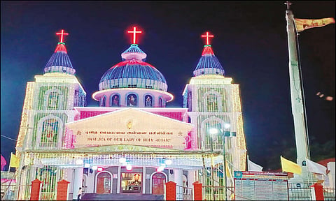 கருமத்தம்பட்டியில் ஜெபமாலை மாதா ஆலய தேர்த்திருவிழா நாளை நடக்கிறது