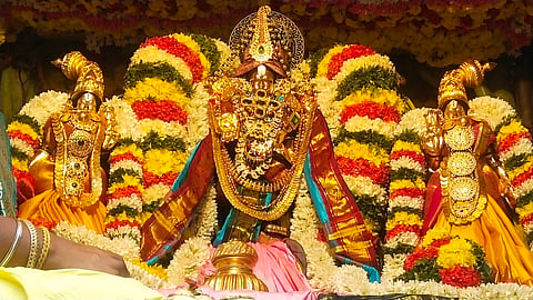 மேட்டுப்பாளையம் அருகே தென்திருமலை திருப்பதி கோவிலில் தேர்த்திருவிழா