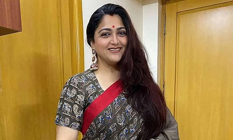 தி.மு.க. நிர்வாகி மீது முதலமைச்சர் நடவடிக்கை எடுக்காதது ஏன்?- வழக்கு தொடர போவதாக குஷ்பு அறிவிப்பு