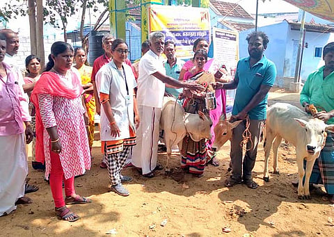 மருத்துவ முகாம் நடைபெற்ற காட்சி