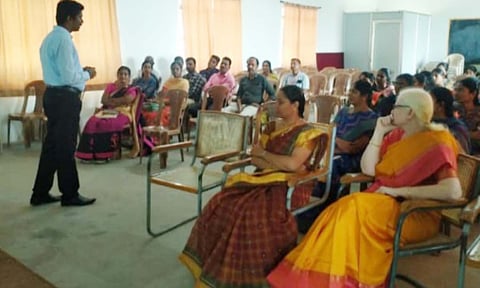 &nbsp;திறன் மேம்பாட்டு பயிற்சி நடைபெற்ற காட்சி.&nbsp;