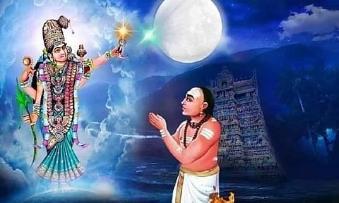 அமாவாசையை பவுர்ணமியாக்கிய அபிராமி அம்மன்