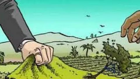 ரூ.3 லட்சம் கடனுக்கு ரூ. 2 கோடி நிலம் அபகரிப்பு  3 lakh for a loan of Rs. 2 crore land grab