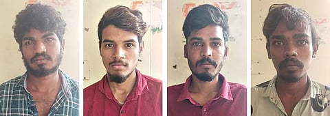 கைதான வாலிபர்கள்.

