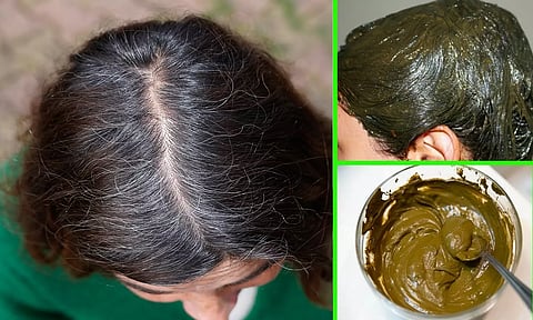 நரை முடி கருப்பாக இயற்கை சாயம் (ஹேர் டை)