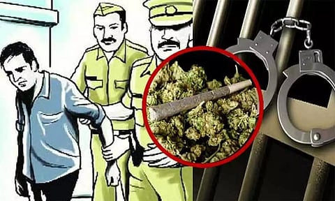 பஸ்சில் கஞ்சா கடத்திய முதியவர் கைது