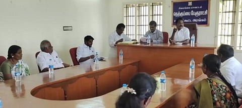 நெற்குப்பை  பேரூராட்சி மன்ற ஆலோசனை கூட்டம்
