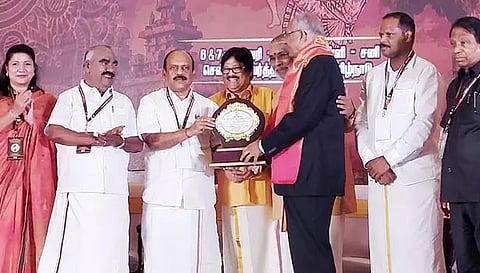 நந்தம்பாக்கத்தில் உலகத்தமிழ் வம்சாவளியினர் மாநாடு தொடங்கியது- அமைச்சர்கள் பங்கேற்பு