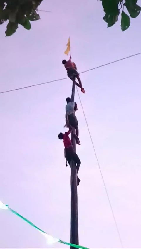 வழுக்கு மரம் ஏறும்  போட்டி