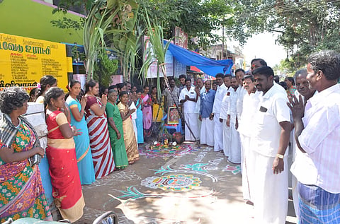 படவேடு பகுதியில் சமத்துவ பொங்கல் விழா