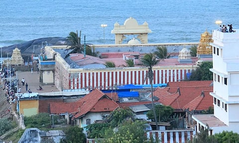 கன்னியாகுமரி பகவதி அம்மன் கோவிலில் நிறை புத்தரிசி பூஜை