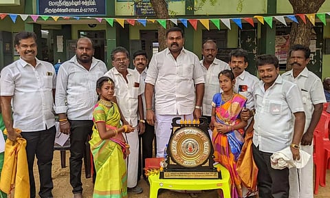 நிகழ்ச்சியில் ராஜா எம்.எல்.ஏ.  கலந்து கொண்டபோது எடுத்த படம்.