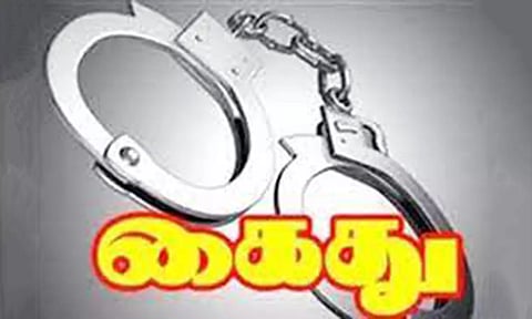 தஞ்சையில், கட்டுமான பொருட்கள் திருடிய இருவர் கைது
