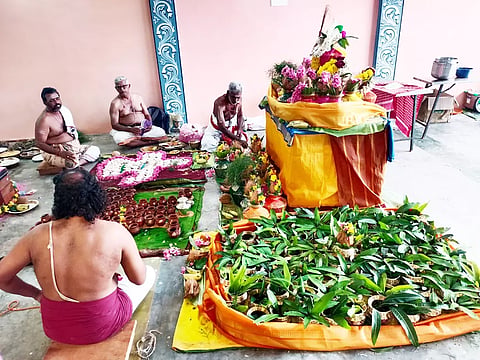 &nbsp;சங்காபிஷேகம் நடந்தபோது எடுத்த படம்