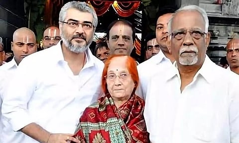 அஜித்தின் தந்தை உடலுக்கு நடிகர் சிவா, இயக்குனர் ஏ.எல்.விஜய் நேரில் அஞ்சலி