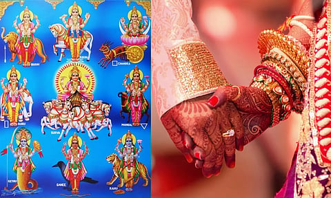 நவகிரக அமைப்பை வைத்து யாருக்கு காதல் திருமணம் அமையும் என்று அறியலாம்...
