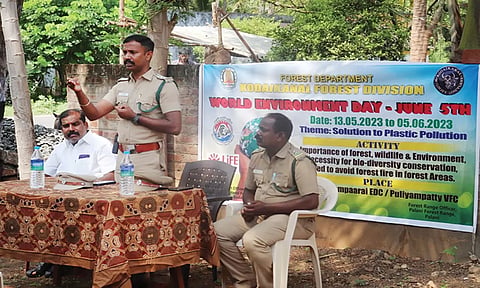 விழிப்புணர்வு முகாம் நடைபெற்ற காட்சி.