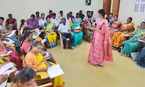 &nbsp;பயிற்சி முகாம் நடைபெற்ற காட்சி.