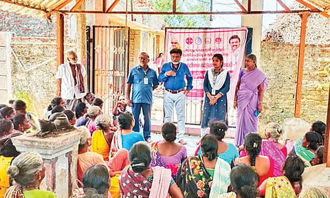புகையிலை ஒழிப்பு விழிப்புணர்வு முகாம் நடந்தது.