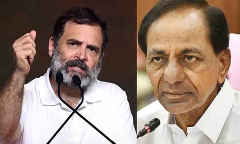 சந்திரசேகர ராவ் கட்சி இருக்கும் இடத்தில் காங்கிரஸ் இருக்காது: ராகுல் காந்தி திட்டவட்டம்