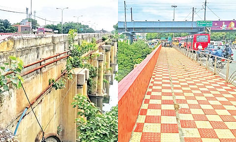 சென்னை அண்ணா சாலையில் பழுதடைந்த கூவம் பாலம்- சரி செய்யப்படாத அவலம்: சீரமைப்பு பணிகள் எப்போது?