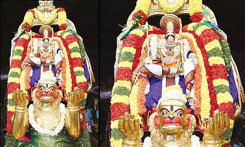 திருச்சானூரில் சுந்தரராஜசாமி அவதார மகோற்சவம் 2-வது நாள்: அனுமன் வாகனத்தில் உற்சவர் வீதிஉலா