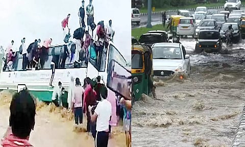 வடமாநில நதிகளில் வரலாறு காணாத வெள்ளம் கரைபுரண்டு ஓடுகிறது- இமாச்சல பிரதேசத்தை புரட்டி போட்ட மழை
