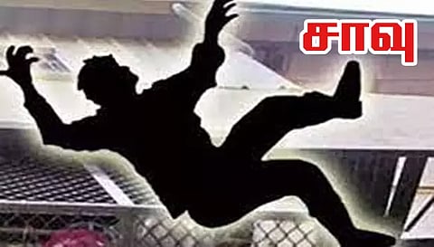 2-வது மாடியில் இருந்து தவறி விழுந்த கட்டிட தொழிலாளி பரிதாப சாவு