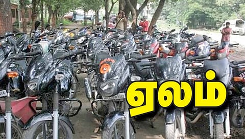 போலீசாரால் பறிமுதல் செய்யப்பட்ட  93 வாகனங்கள் ஏலம்