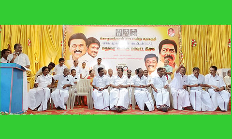 தி.மு.க. வாக்குச்சாவடி பாக முகவர்கள் கூட்டம் நடைபெற்றது.