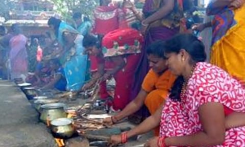 பொங்கல் வைத்து வழிபாடு