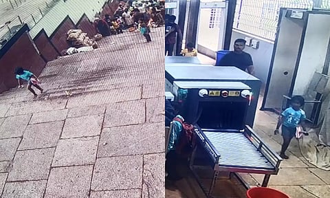 சிறுத்தை தாக்கி பலியான சிறுமி லக்‌ஷிதா நடைபாதையில் பெற்றோரை விட்டு தனியாக பிரிந்து நடந்து சென்ற கேமரா காட்சிகள்.