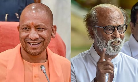 உ.பி. முதல்வருடன் ஜெயிலர் பார்க்கும் ரஜினி..!