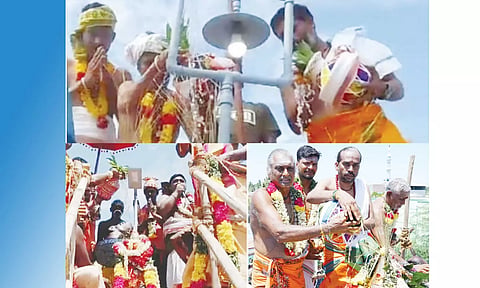 நாச்சியம்மன்-விநாயகர்-காமாட்சி அம்மன் கோவில்களில் கும்பாபிஷேகம்