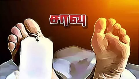 லாரி மோதி பெண் சாவு