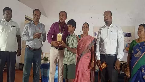 மாநில அளவிலான சதுரங்க போட்டியில் குமாரபாளையம் அரசு பள்ளி மாணவன் தேர்வு