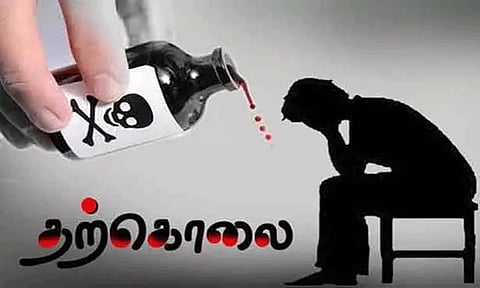 கட்டிட தொழிலாளி விஷம் குடித்து தற்கொலை