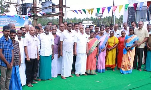 பூமி பூஜை நடைபெற்றபோது எடுத்தப் படம்.