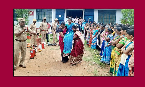 பேரிடர் மீட்புப் பணி செயல்விளக்கம்