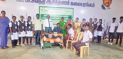 &nbsp;மருத்துவ முகாம் நடந்த போது எடுத்தபடம்.