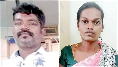 &nbsp;கொலை செய்யப்பட்ட டிரைவர் சதீஷ்&nbsp; / கைது செய்யப்பட்ட திருநங்கை நவ்யா