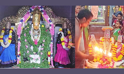 சவுந்தரராஜ பெருமாளுக்கு சிறப்பு வழிபாடு நடைபெற்றது.