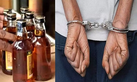 கர்நாடக மாநில மது விற்றவர் கைது